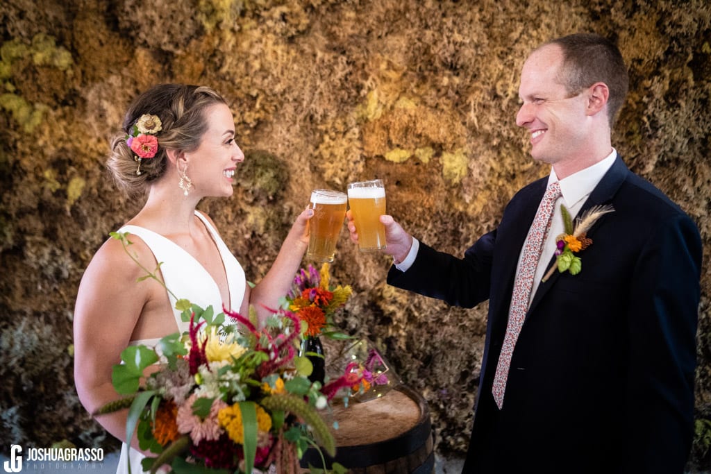 Cheers with monday night beer Monday Night Garage Wedding