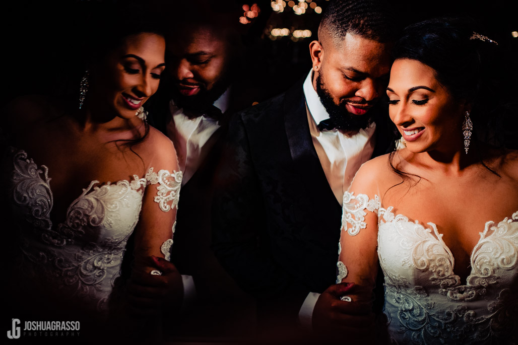 bride and groom portrait at the tate house after their wedding