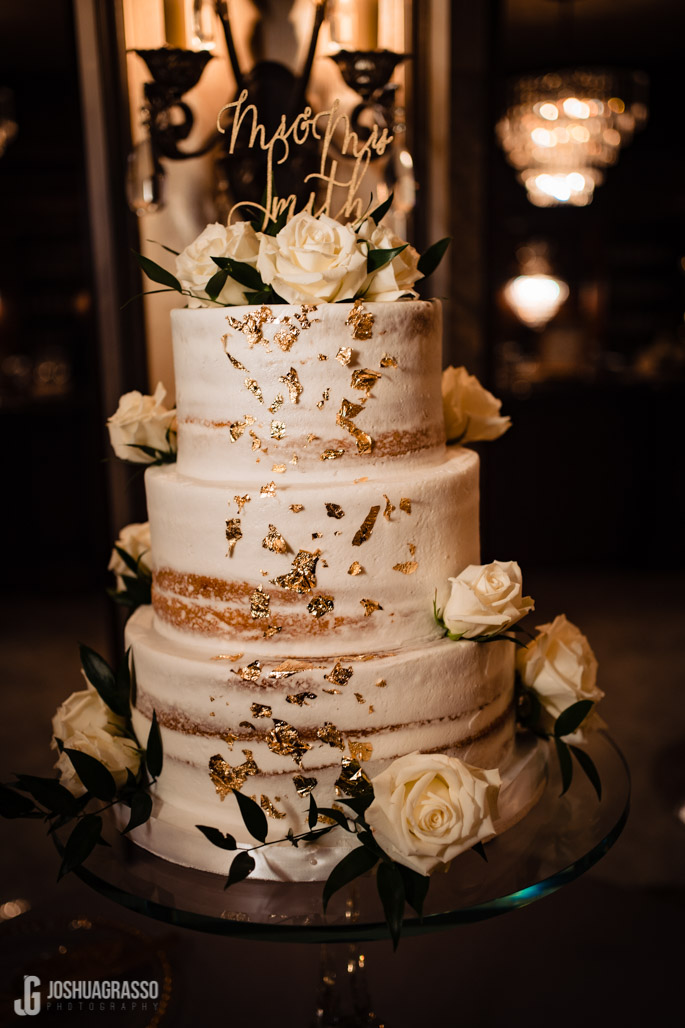 Wedding cake at the tate house